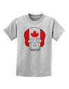 Skull Flag Canada Childrens T-Shirt-Childrens T-Shirt-TooLoud-AshGray-X-Small-Davson Sales