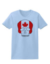 Skull Flag Canada Womens T-Shirt-Womens T-Shirt-TooLoud-Light-Blue-X-Small-Davson Sales