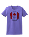 Skull Flag Canada Womens T-Shirt-Womens T-Shirt-TooLoud-Violet-X-Small-Davson Sales