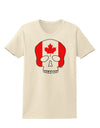 Skull Flag Canada Womens T-Shirt-Womens T-Shirt-TooLoud-Natural-X-Small-Davson Sales