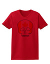 Skull Flag Canada Womens T-Shirt-Womens T-Shirt-TooLoud-Red-X-Small-Davson Sales