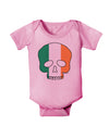 Skull Flag Ireland Baby Romper Bodysuit-Baby Romper-TooLoud-Pink-06-Months-Davson Sales