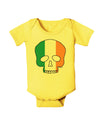 Skull Flag Ireland Baby Romper Bodysuit-Baby Romper-TooLoud-Yellow-06-Months-Davson Sales