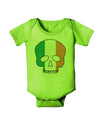 Skull Flag Ireland Baby Romper Bodysuit-Baby Romper-TooLoud-Lime-06-Months-Davson Sales