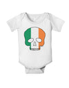 Skull Flag Ireland Baby Romper Bodysuit-Baby Romper-TooLoud-White-06-Months-Davson Sales