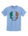 Skull Flag Ireland Childrens T-Shirt-Childrens T-Shirt-TooLoud-Light-Blue-X-Small-Davson Sales