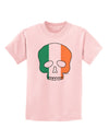 Skull Flag Ireland Childrens T-Shirt-Childrens T-Shirt-TooLoud-PalePink-X-Small-Davson Sales