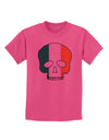 Skull Flag Ireland Childrens T-Shirt-Childrens T-Shirt-TooLoud-Sangria-X-Small-Davson Sales