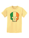 Skull Flag Ireland Childrens T-Shirt-Childrens T-Shirt-TooLoud-Daffodil-Yellow-X-Small-Davson Sales