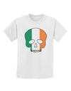 Skull Flag Ireland Childrens T-Shirt-Childrens T-Shirt-TooLoud-White-X-Small-Davson Sales