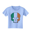 Skull Flag Ireland Toddler T-Shirt-Toddler T-Shirt-TooLoud-Aquatic-Blue-2T-Davson Sales