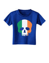 Skull Flag Ireland Toddler T-Shirt Dark-Toddler T-Shirt-TooLoud-Royal-Blue-2T-Davson Sales