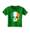 Skull Flag Ireland Toddler T-Shirt Dark-Toddler T-Shirt-TooLoud-Clover-Green-2T-Davson Sales