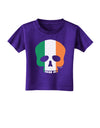 Skull Flag Ireland Toddler T-Shirt Dark-Toddler T-Shirt-TooLoud-Purple-2T-Davson Sales