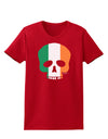 Skull Flag Ireland Womens Dark T-Shirt-Womens T-Shirt-TooLoud-Red-X-Small-Davson Sales