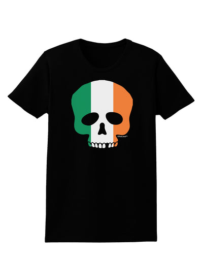 Skull Flag Ireland Womens Dark T-Shirt-Womens T-Shirt-TooLoud-Black-X-Small-Davson Sales