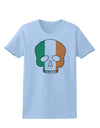 Skull Flag Ireland Womens T-Shirt-Womens T-Shirt-TooLoud-Light-Blue-X-Small-Davson Sales