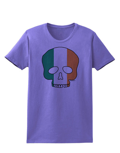 Skull Flag Ireland Womens T-Shirt-Womens T-Shirt-TooLoud-Violet-X-Small-Davson Sales