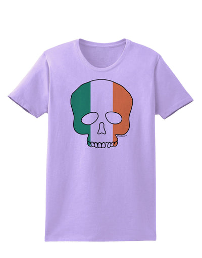 Skull Flag Ireland Womens T-Shirt-Womens T-Shirt-TooLoud-Lavender-X-Small-Davson Sales