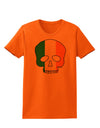 Skull Flag Ireland Womens T-Shirt-Womens T-Shirt-TooLoud-Orange-X-Small-Davson Sales