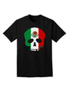 Skull Flag Mexico Adult Dark T-Shirt-Mens T-Shirt-TooLoud-Black-Small-Davson Sales