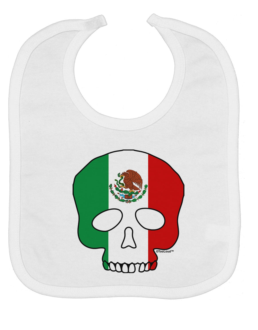 Skull Flag Mexico Baby Bib