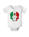 Skull Flag Mexico Baby Romper Bodysuit-Baby Romper-TooLoud-White-06-Months-Davson Sales