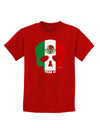 Skull Flag Mexico Childrens Dark T-Shirt-Childrens T-Shirt-TooLoud-Red-X-Small-Davson Sales