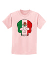 Skull Flag Mexico Childrens T-Shirt-Childrens T-Shirt-TooLoud-PalePink-X-Small-Davson Sales