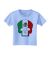 Skull Flag Mexico Toddler T-Shirt-Toddler T-Shirt-TooLoud-Aquatic-Blue-2T-Davson Sales