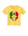 Skull Flag Mexico Toddler T-Shirt-Toddler T-Shirt-TooLoud-Yellow-2T-Davson Sales