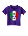 Skull Flag Mexico Toddler T-Shirt Dark-Toddler T-Shirt-TooLoud-Purple-2T-Davson Sales