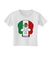 Skull Flag Mexico Toddler T-Shirt-Toddler T-Shirt-TooLoud-White-2T-Davson Sales