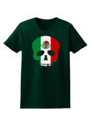 Skull Flag Mexico Womens Dark T-Shirt-Womens T-Shirt-TooLoud-Forest-Green-Small-Davson Sales