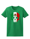 Skull Flag Mexico Womens Dark T-Shirt-Womens T-Shirt-TooLoud-Kelly-Green-X-Small-Davson Sales