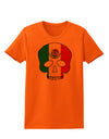 Skull Flag Mexico Womens T-Shirt-Womens T-Shirt-TooLoud-Orange-X-Small-Davson Sales