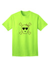 Skull and Crossbones Girl - Premium Adult T-Shirt for the Modern Woman-Mens T-shirts-TooLoud-Neon-Green-Small-Davson Sales