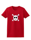 Skull and Crossbones Girl Womens Dark T-Shirt-TooLoud-Red-X-Small-Davson Sales