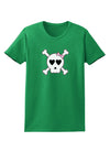 Skull and Crossbones Girl Womens Dark T-Shirt-TooLoud-Kelly-Green-X-Small-Davson Sales