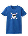 Skull and Crossbones Girl Womens Dark T-Shirt-TooLoud-Royal-Blue-X-Small-Davson Sales