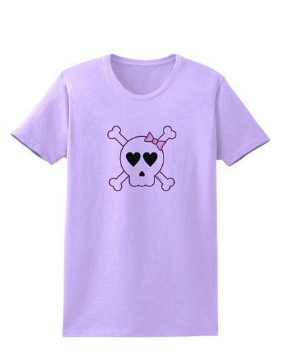 Skull and Crossbones Girl Womens T-Shirt-Womens T-Shirt-TooLoud-Lavender-X-Small-Davson Sales