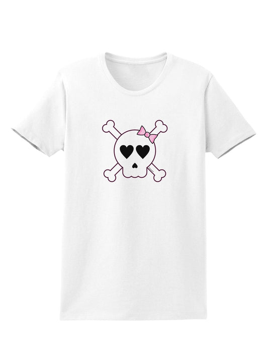 Skull and Crossbones Girl Womens T-Shirt-Womens T-Shirt-TooLoud-White-X-Small-Davson Sales