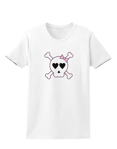 Skull and Crossbones Girl Womens T-Shirt-Womens T-Shirt-TooLoud-White-X-Small-Davson Sales