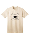 Skull and Crossbones - Premium Halloween Adult T-Shirt Collection-Mens T-shirts-TooLoud-Natural-Small-Davson Sales