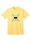 Skull and Crossbones - Premium Halloween Adult T-Shirt Collection-Mens T-shirts-TooLoud-Yellow-Small-Davson Sales