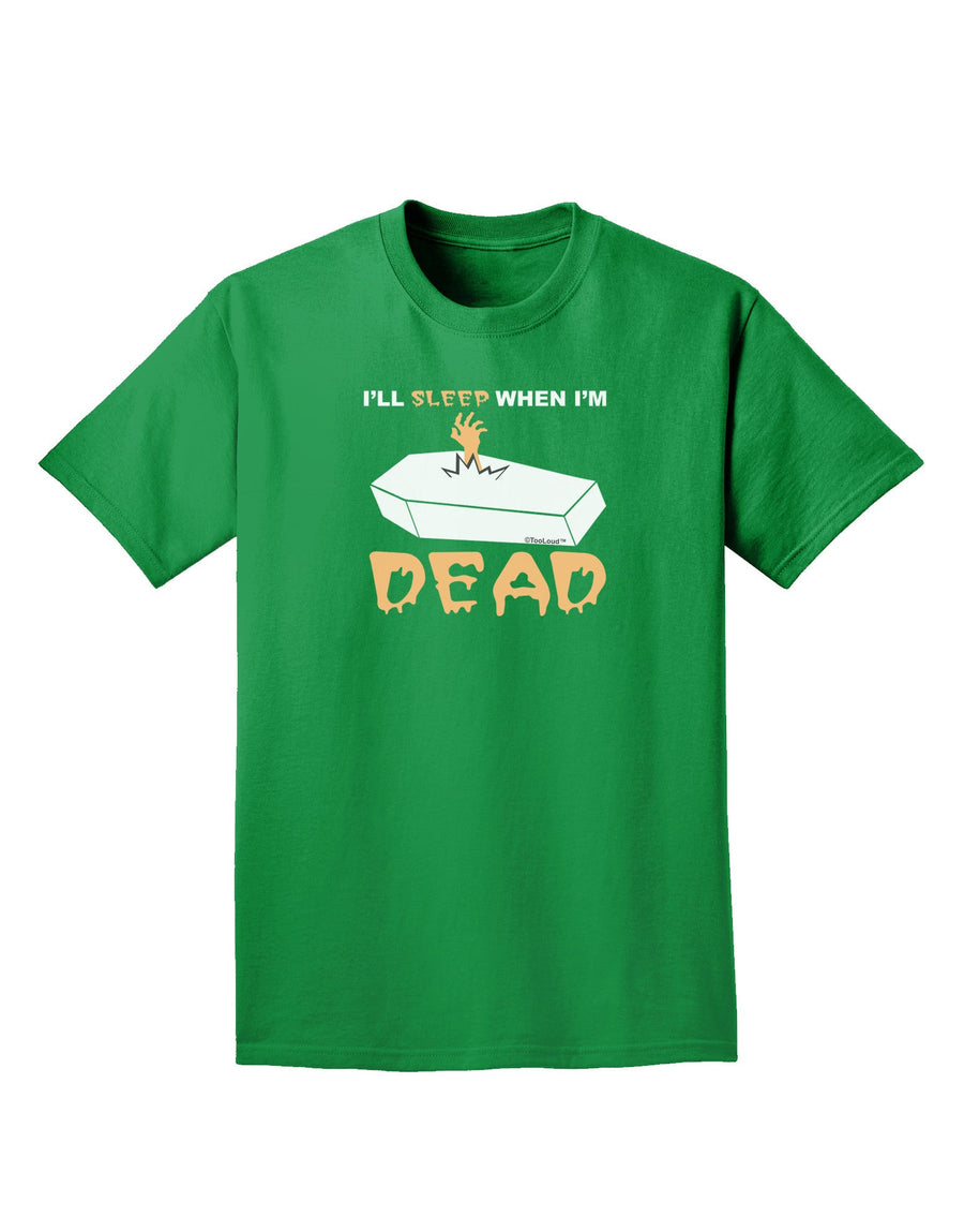 Sleep When Dead Coffin Adult Dark T-Shirt-Mens T-Shirt-TooLoud-Purple-Small-Davson Sales