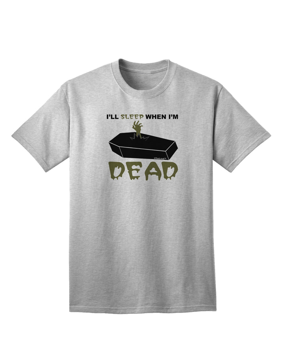 Sleep When Dead Coffin Adult T-Shirt-unisex t-shirt-TooLoud-White-Small-Davson Sales