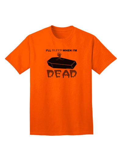 Sleep When Dead Coffin Adult T-Shirt-unisex t-shirt-TooLoud-Orange-Small-Davson Sales