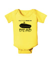 Sleep When Dead Coffin Baby Romper Bodysuit-Baby Romper-TooLoud-Yellow-06-Months-Davson Sales