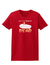 Sleep When Dead Coffin Womens Dark T-Shirt-TooLoud-Red-X-Small-Davson Sales